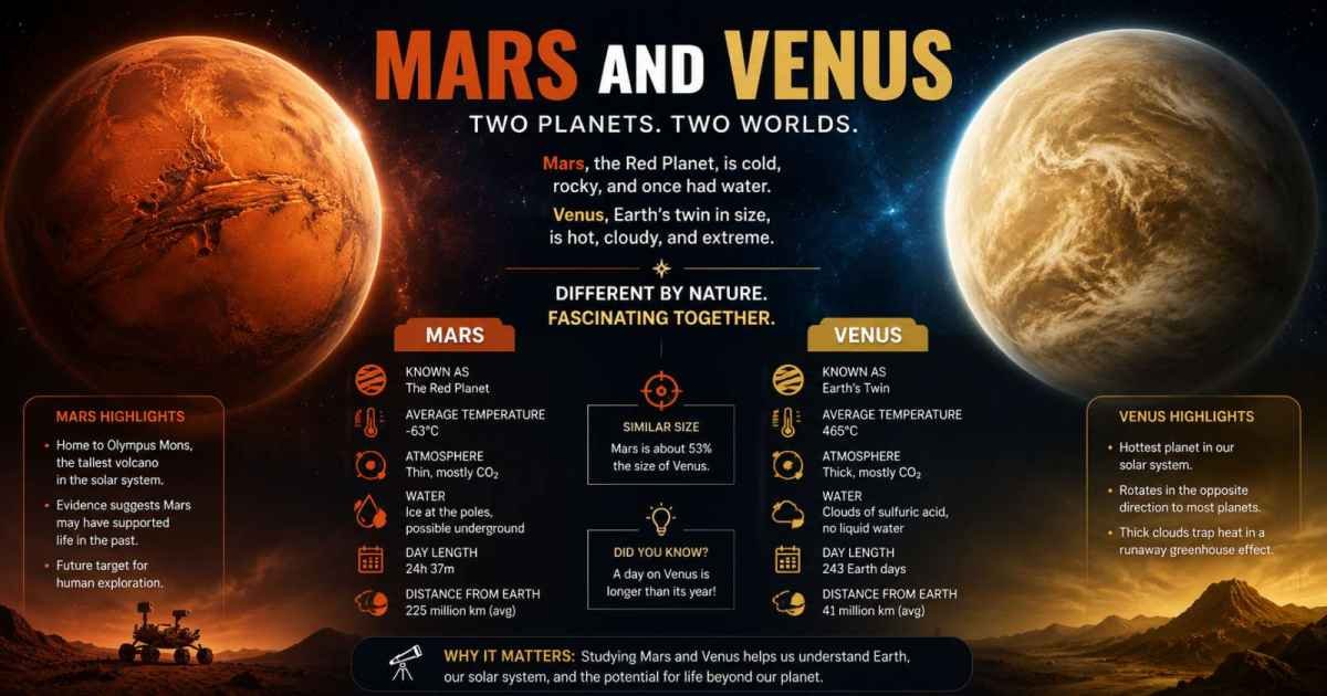 Mars and Venus: The Ultimate Guide to Earth's Neighboring Planets in 2026